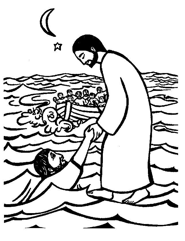 Jesus walks on water - Peter
